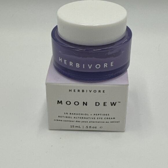 Herbivore Moon Dew Eye Cream 1% Bakuchiol + Peptides | Clean Vegan Skincare - Picture 1 of 7